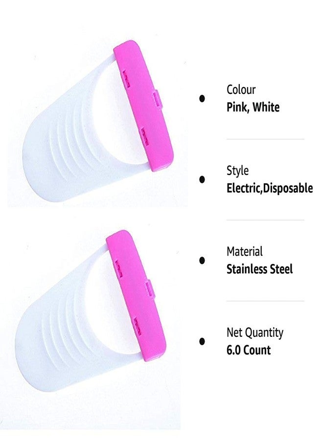 BVNM Women's Disposable Plastic Hair Razor & Bikini Shaving Razor For Women- Pack Of 1 (6 Pcs) - Image 4